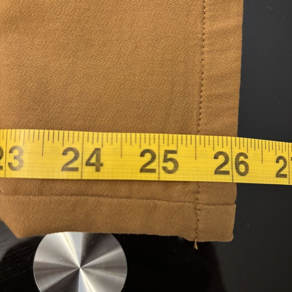 Eileen Fisher Clay Organic Cotton Straight-Leg Pants With Front Patch Pockets - Picture 11 of 14